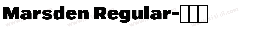 Marsden Regular字体转换